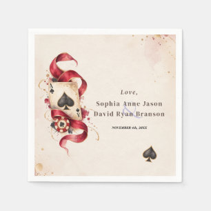 Elegant Watercolor Fall Thanksgiving Wedding Napkin