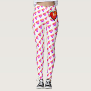 Elegant Watercolor feathers Custom Leggings