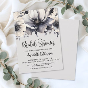 Elegant Watercolor Floral Bridal Shower Invitation