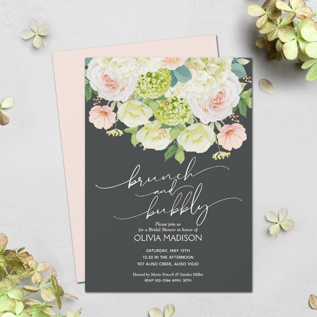 Elegant Watercolor Floral Bridal Shower Invitation (Creator Uploaded)