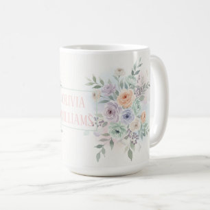 Elegant Watercolor Floral  Coffee Mug