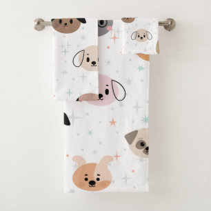 Elegant watercolor floral decorative eye-catching  bath towel set