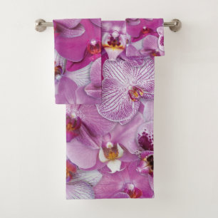 Elegant watercolor floral decorative eye-catching  bath towel set