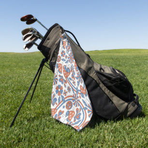 Elegant watercolor floral decorative eye-catching golf towel