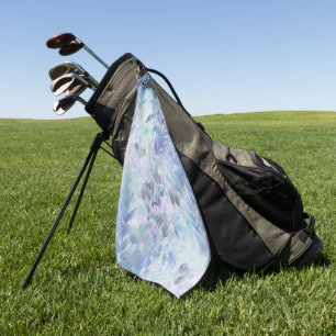 Elegant watercolor floral decorative eye-catching golf towel