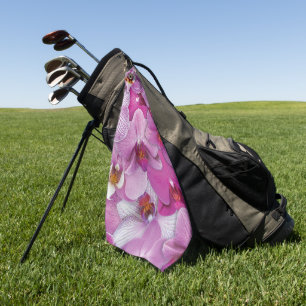 Elegant watercolor floral decorative eye-catching  golf towel