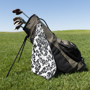 Elegant watercolor floral decorative eye-catching golf towel