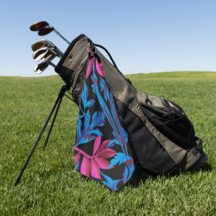 Elegant watercolor floral decorative eye-catching golf towel