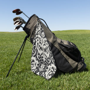 Elegant watercolor floral decorative eye-catching golf towel