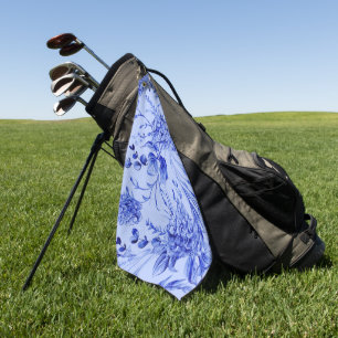 Elegant watercolor floral decorative eye-catching  golf towel