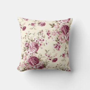 Elegant watercolor floral decorative pattern  cushion