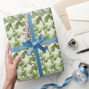Elegant watercolor floral decorative pattern showe wrapping paper