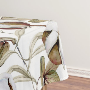 Elegant watercolor floral decorative pattern   tablecloth