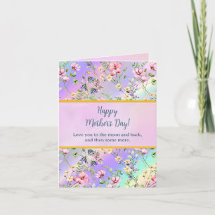 Elegant  Watercolor Floral for Happy Mother's Day Invitation