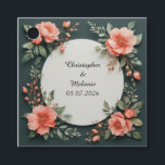 Elegant Watercolor Floral Frame Favour Tags<br><div class="desc">A delicate watercolor floral frame featuring pastel roses,  lush greenery,  and small blossoms. Perfect for wedding invitations,  romantic designs,  or seasonal greetings with an elegant and timeless style.</div>