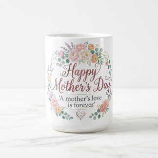 Elegant Watercolor Floral Mother’s Day Coffee Mug