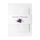 Elegant Watercolor Floral Plum Purple Wedding