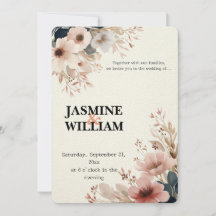 🌸 Elegant Watercolor Floral Wedding Invitation 💐