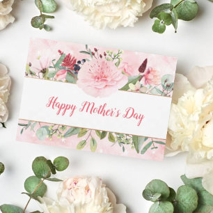 Elegant Watercolor Flowers Mothers Day Invitation