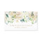 Elegant Watercolor Flowers with Faux Gold Foil