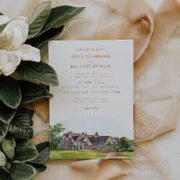 Elegant Watercolor Golf Country Club