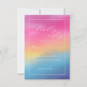 Elegant Watercolor Gradient Invitations