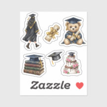 Elegant Watercolor Graduation stickers