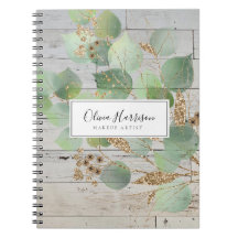 Elegant Watercolor Greenery Gold Leaf 