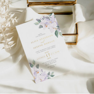 Elegant Watercolor Greenery & Orchids Wedding