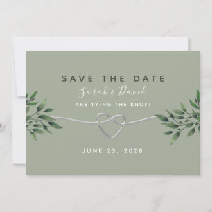 Elegant Watercolor Greenery Wedding Save The Date