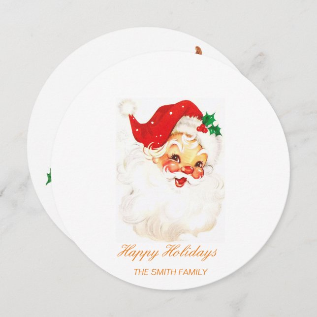 Elegant Watercolor Holiday Card (Front/Back)