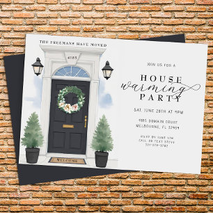 Elegant Watercolor Housewarming Party Invitation