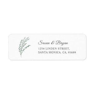 Elegant Watercolor Lavender Address Label Return Address Label