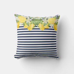 Elegant Watercolor Lemons  Lumbar Pillow