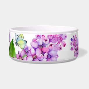 Elegant watercolor lilac branch