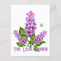 Elegant watercolor lilac branch