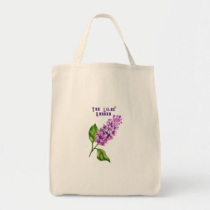 Elegant watercolor lilac branch tote bag