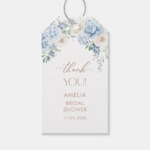 Elegant Watercolor Love  in Bloom Pink FloGift Tag