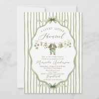 Elegant Watercolor luck shamrockst Patrics Baby Sh