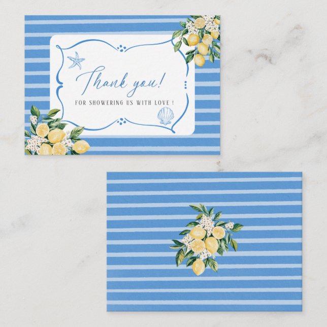 Elegant Watercolor Main squeeze Bridal shower Card (Front/Back)