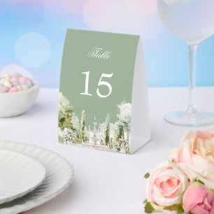 Elegant Watercolor Manor Garden Wedding