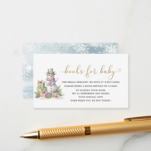 Elegant Watercolor Merry Christmas bEnclosure Card