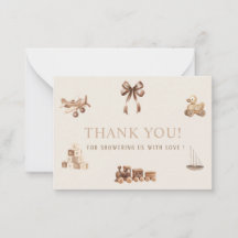 Elegant Watercolor Nursery Beige Toys  Baby shower