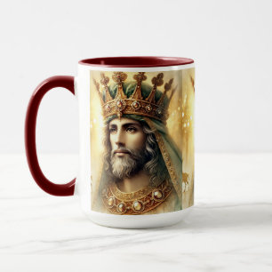 Elegant Watercolor of a Wise King  Mug