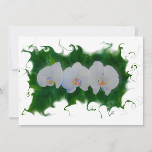 Elegant watercolor orchid painting