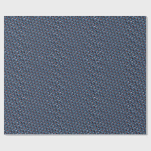 Elegant watercolor piano grey blue pattern wrapping paper