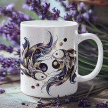 Elegant Watercolor Pisces Zodiac Custom 