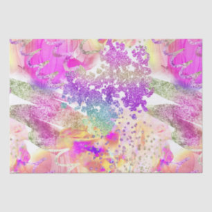 Elegant Watercolor Rainbow Iridescent  Tissue Paper