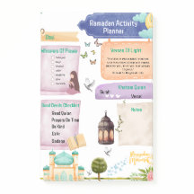 Elegant Watercolor Ramadan Activity Planner 