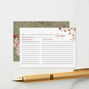 Elegant Watercolor Royal Botanique Hydrangea Brida Enclosure Card